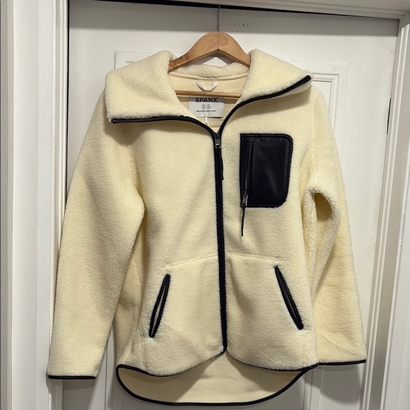 NWT SPANX Fleece Full Zip - Picture 4 of 9